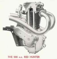 Red Hunter 500 cc engine