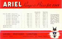 Ariel 1948 Prices